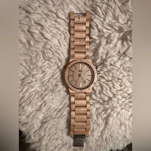 Wooden Watch with Natural Finish